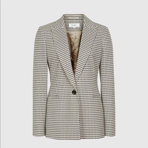 Reiss Blazer , Size 8 , Neutral, Black White Tan